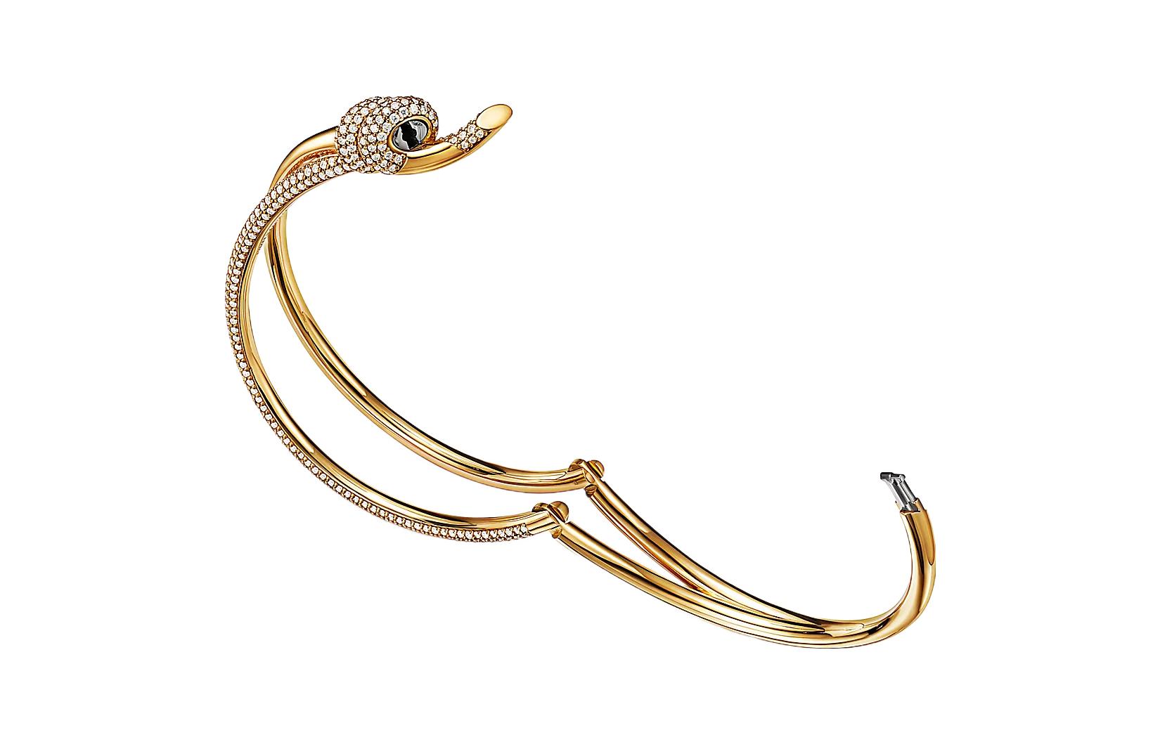 (Women) TIFFANY & CO. Tiffany Knot Double Row Diamond Gold Bracelet for Women. 68890276 圖 5