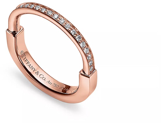 women-tiffany-and-co-tiffany-lock-diamond-18-k-rose-gold-ring-for-women-grp-12355