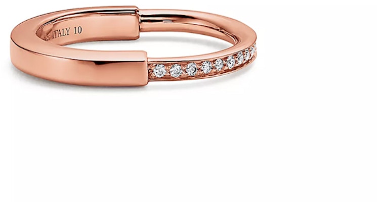 (W) TIFFANY & CO. Tiffany Lock 鑽石18K玫瑰金戒指女款 GRP12355 Lookbook (W) TIFFANY & CO. Tiffany Lock 鑽石18K玫瑰金戒指女款 GRP12355