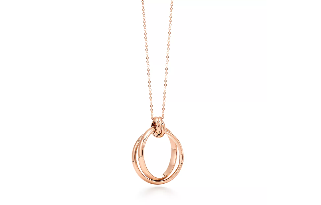(Women) Tiffany & Co. Tiffany Paloma's Melody Circle Pendant Necklace for Women in Rose Gold. 63519065