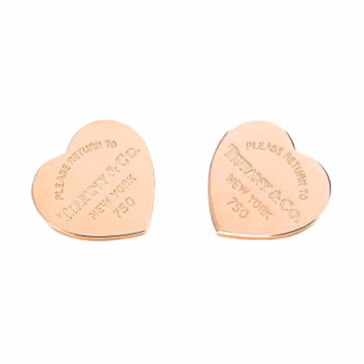 (Women) Tiffany & Co. Tiffany Return to Tiffany 18K Rose Gold Heart Mini Earrings for Women. 26544947