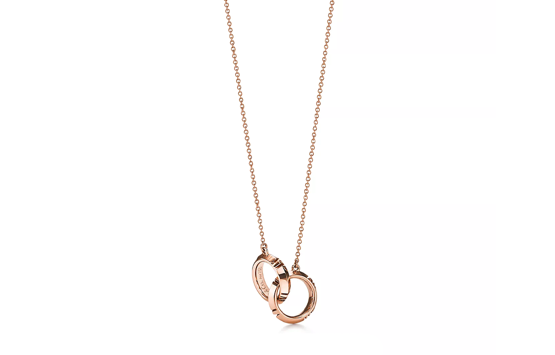 (Women) Tiffany & Co. Tiffany Rose Gold X Clasp Circle Necklace for Women 67789229 圖 2