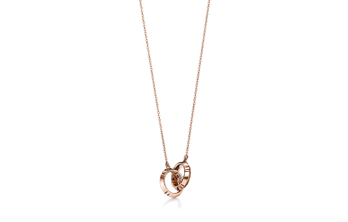 (Women) Tiffany & Co. Tiffany Rose Gold X Clasp Circle Necklace for Women 67789229 圖 3