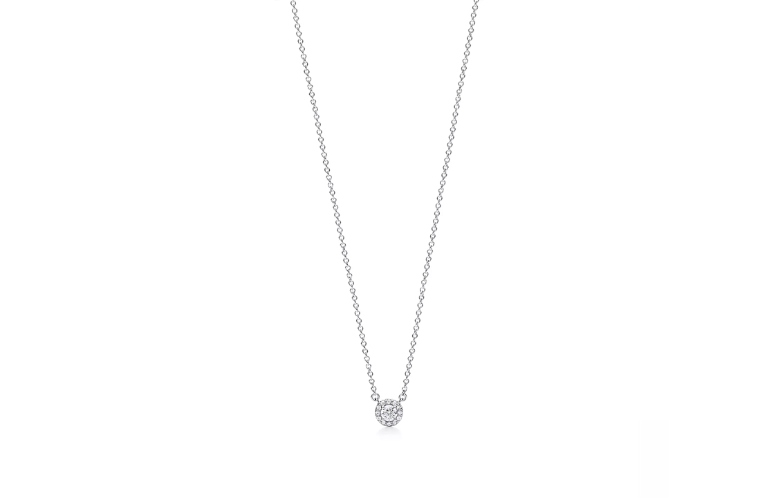 (Women) TIFFANY & CO. Tiffany Soleste Platinum Diamond Necklace Silver for Women. 60572844 圖 2