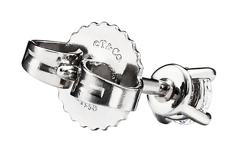 Shop (W) 蒂芙尼鑽石鉑金女士耳釘 GRP00432