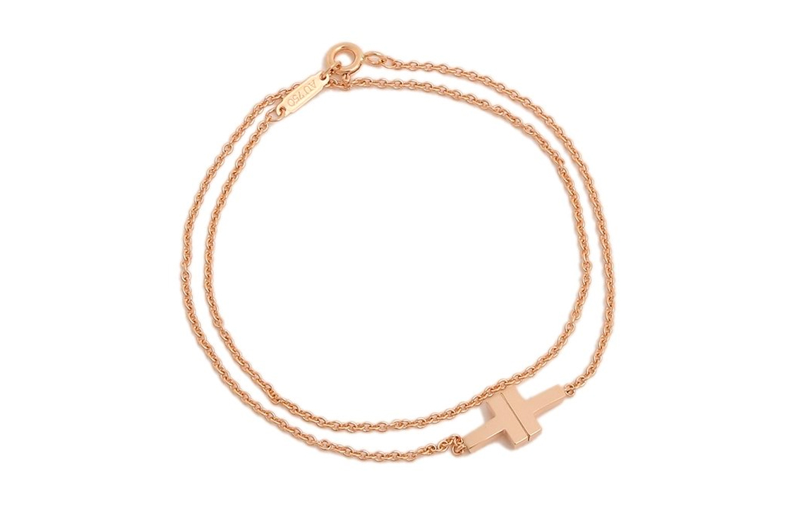 (Women) TIFFANY & CO. Tiffany T 18K Gold Bracelet for Women in Rose Gold. 62355417 圖 2