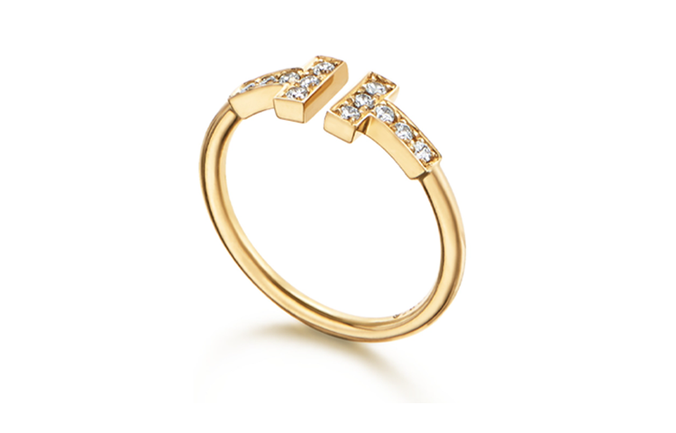 Order (W) ティファニー Tシリーズ ダイヤモンドリング 18Kゴールド リング GRP07759