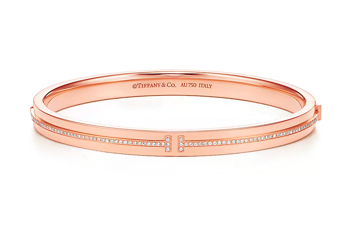 (Women) Tiffany & Co. Tiffany T Series Letter T Bracelet  Rose Gold Color. 60423954