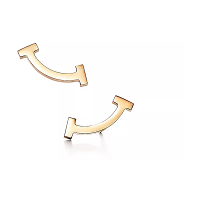 (Women) TIFFANY & CO. Tiffany T Smile 18K Gold Earrings for Women - Gold. 60150766