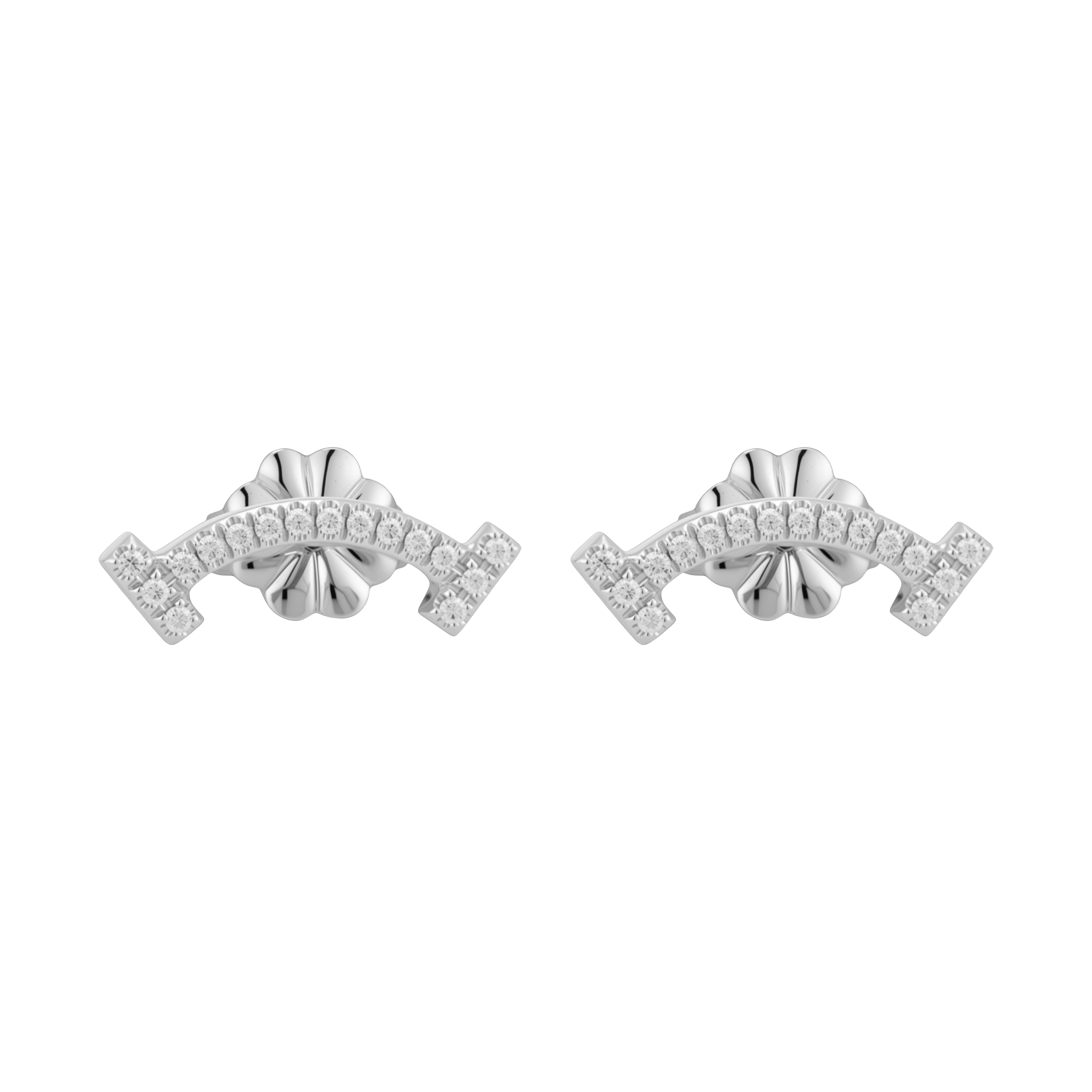 (Women) Tiffany & Co. Tiffany T Smile Diamond 18K White Gold Earrings for Women. 60150739