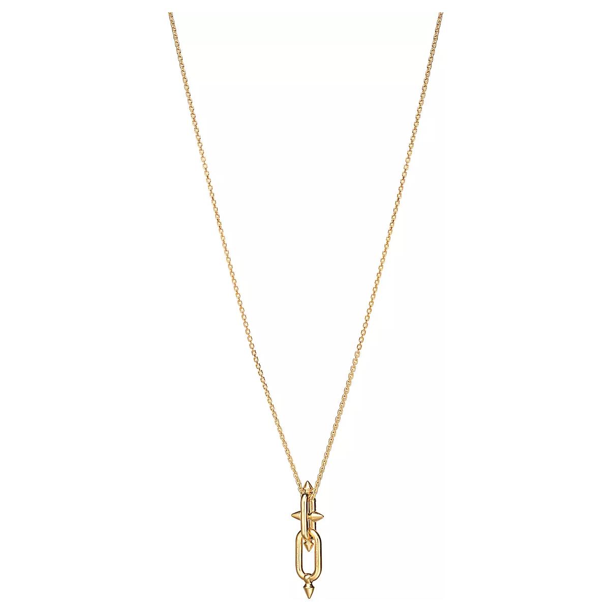 (Women) Tiffany & Co. Titan by Pharrell Williams Diamond Pendant 18K Gold Necklace Gold 73471117 圖 3