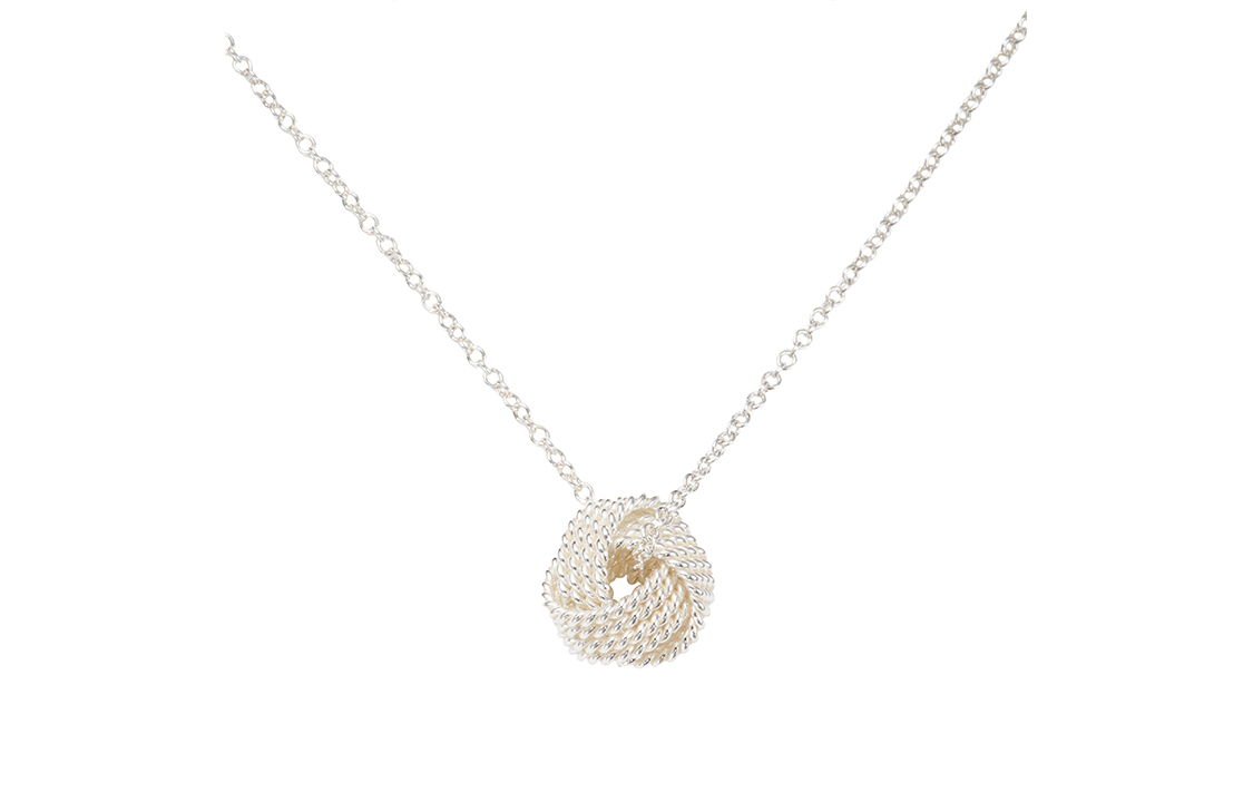 (Women) Tiffany & Co. Twist Series Lucky Knot Ball Pendant Necklace 925 Silver 29849498 圖 2