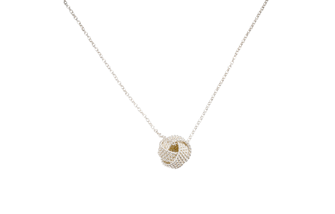 (Women) Tiffany & Co. Twist Series Lucky Knot Ball Pendant Necklace 925 Silver 29849498 圖 4