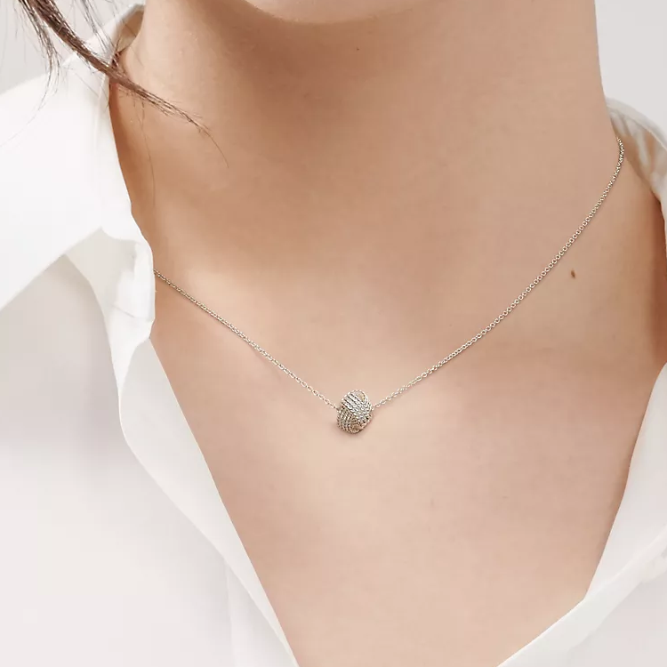 (Women) Tiffany & Co. Twist Series Silver Necklace for Women - Silver Color. 60014156 圖 4