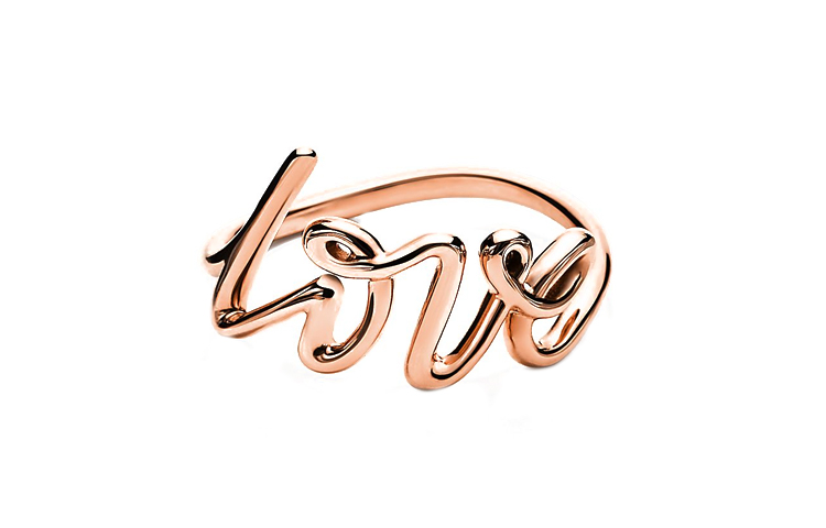(Women) TIFFANY & CO. Unique Letter Logo Design 18K Rose Gold  Ring 60571503 圖 2
