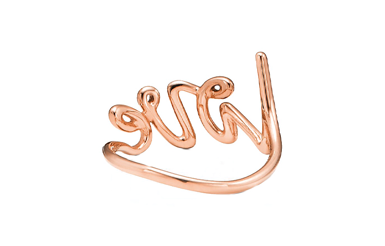 (Women) TIFFANY & CO. Unique Letter Logo Design 18K Rose Gold  Ring 60571503 圖 3