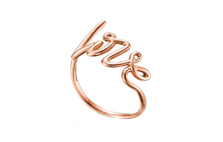 (Women) TIFFANY & CO. Unique Letter Logo Design 18K Rose Gold  Ring 60571503 圖 4