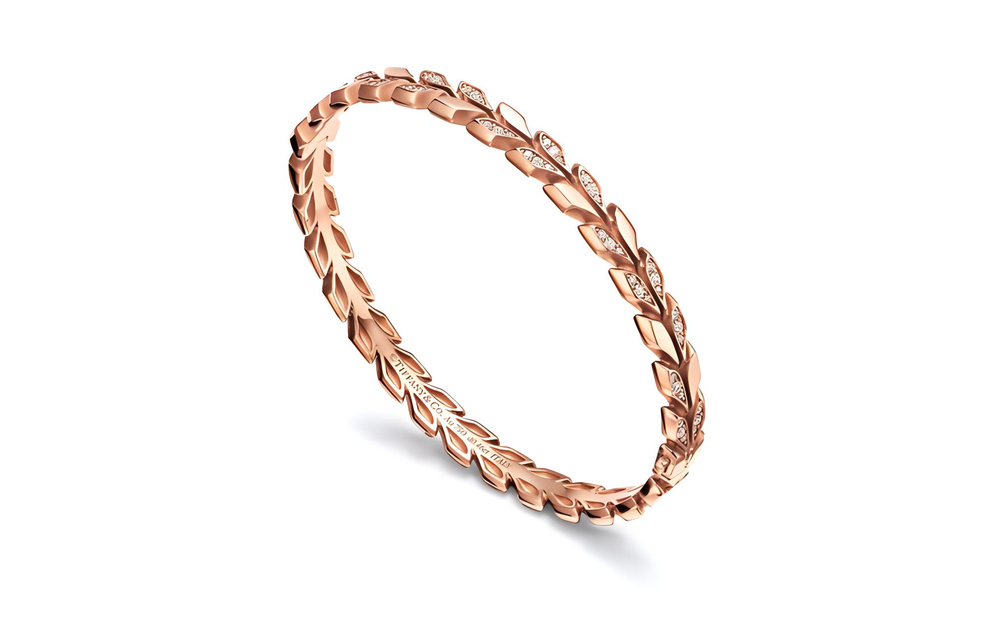 (Women) Tiffany & Co. Victoria 18K Rose Gold Diamond Bracelet for Women. 69524435