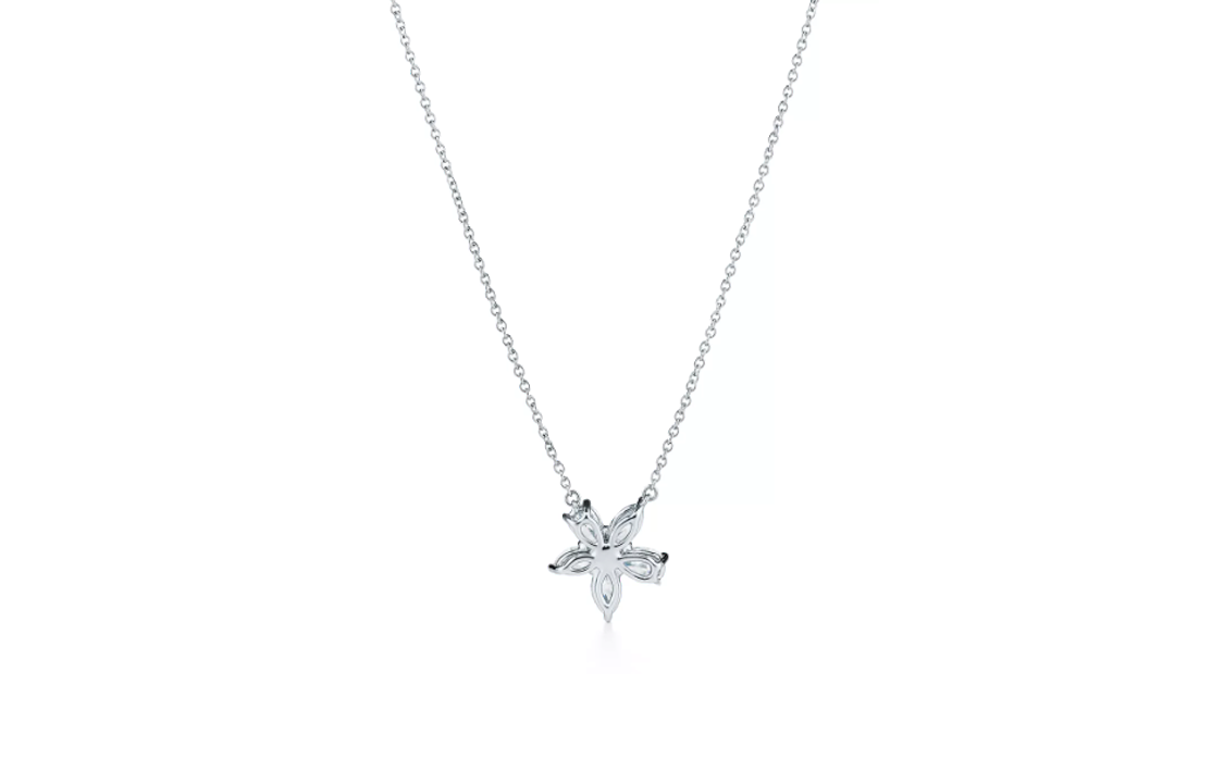 (Women) TIFFANY & CO. Victoria Collection Diamond Cluster Pendant Necklace Silver 0.88ct. 60012019 圖 3