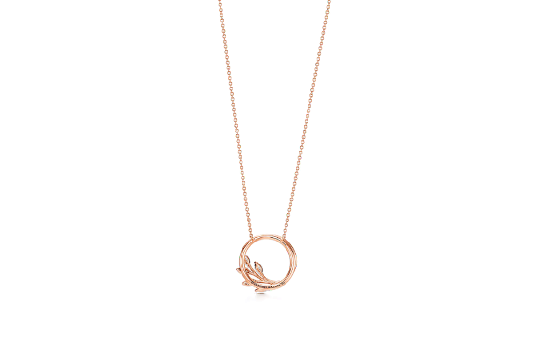 (Women) TIFFANY & CO. Victoria Diamond Vine Necklace 18K Rose Gold  Jewelry. 66912086 圖 3