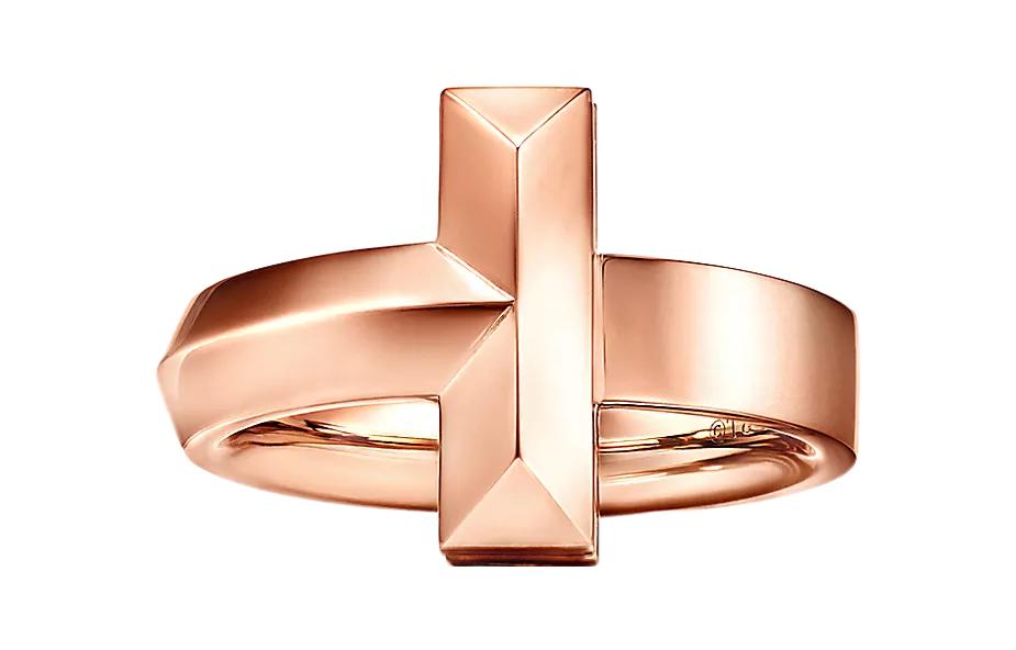 (Women) TIFFANY & CO. Wide Beveled 18K Rose Gold Ring for Women. 67796470 圖 2