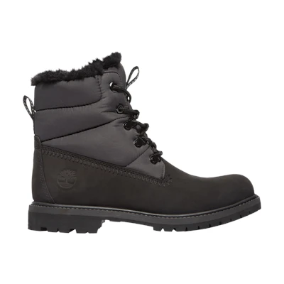 (W) Timberland 6-Inch Puffer Boot 'Black Grey'
