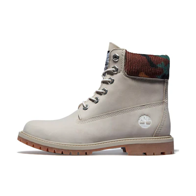 (W) Timberland Heritage 6 Inch Waterproof Boots 'Beige Nubuck with Camo'