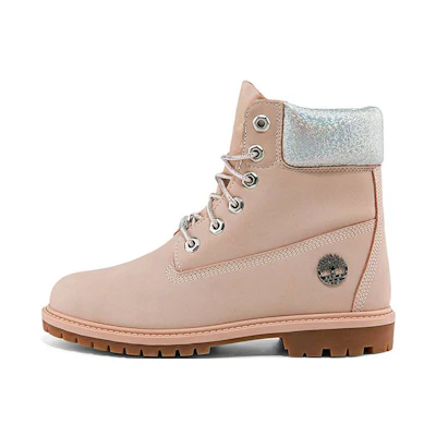 (W) Timberland Heritage 6 Inch Waterproof Boots 'Light Pink Nubuck'