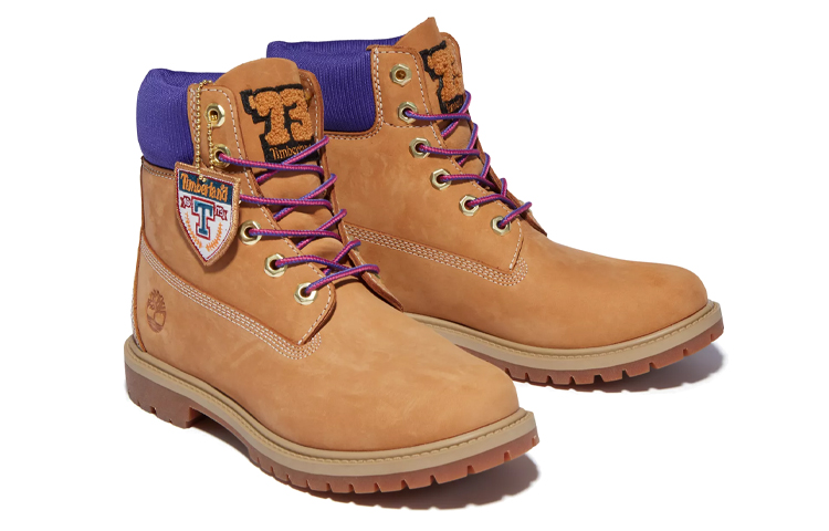 Lookbook (Women) Timberland 6 Inch Heritage Cupsole Boots 'Wheat Nubuck with Purple' A44KP231