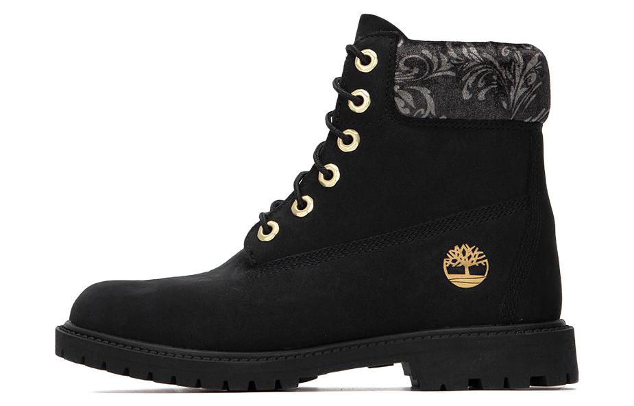 (Women) Timberland 6 Inch heritage Lace Up Cupsole Boots 'Black Nubuck' A5M74001