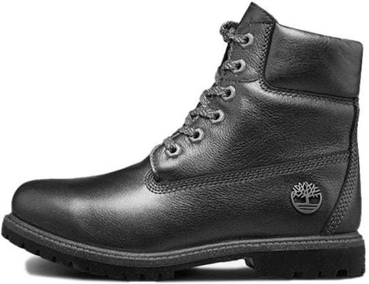 (Women) Timberland 6 Inch Heritage Premium Waterproof Pewter Leather Boots 'Black' A24HY Buy (Women) Timberland 6 Inch Heritage Premium Waterproof Pewter Leather Boots 'Black' A24HY