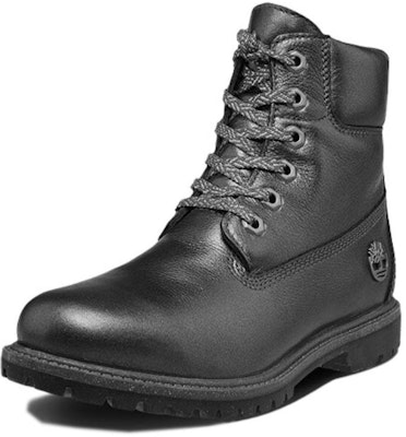 (Women) Timberland 6 Inch Heritage Premium Waterproof Pewter Leather Boots 'Black' A24HY Order (Women) Timberland 6 Inch Heritage Premium Waterproof Pewter Leather Boots 'Black' A24HY