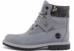 (Women) Timberland 6 Inch Heritage Waterproof Boot 'Medium Grey with Floral' A2GAFW (Women) Timberland 6 Inch Heritage Waterproof Boot 'Medium Grey with Floral' A2GAFW