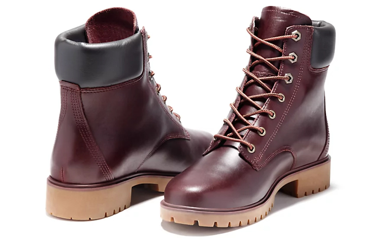 Lookbook Timberland添柏嵐 6吋Jayne 防水工作靴 女款 酒紅色