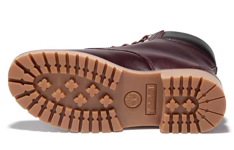 Shop Timberland添柏嵐 6吋Jayne 防水工作靴 女款 酒紅色