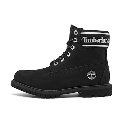 (W) Timberland 6 Inch PRM Waterproof Boots 'Black Nubuck Logo'