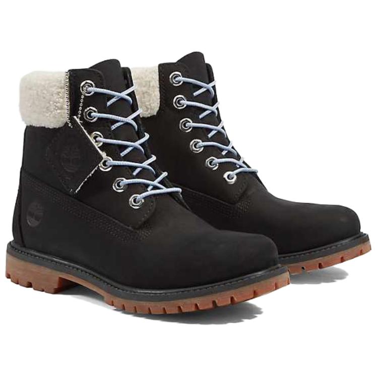 Order (W) 添柏岚6英寸优质靴子'黑灰色毛领' TB0A2JRA-001