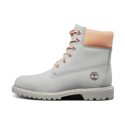 (W) Timberland 6-Inch PRM Leather Boots 'Light Grey'