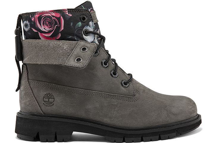 (W) Timberland Lucia Way 6 Inch Waterproof Roll Top Boots 'Grey and Floral' 圖 2