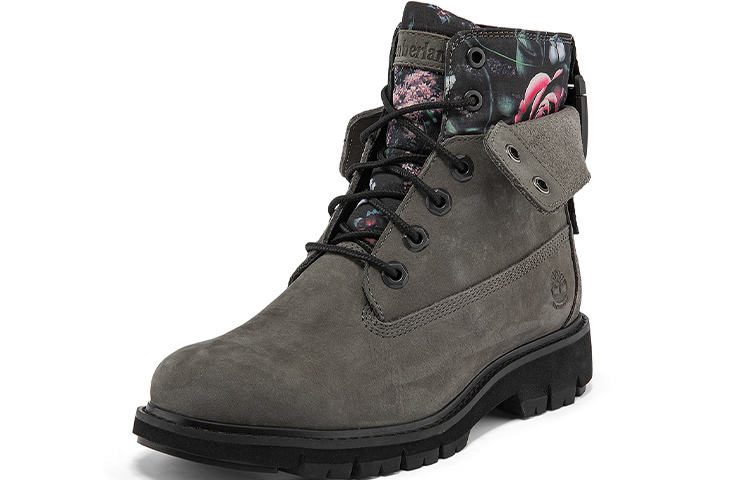 (W) Timberland Lucia Way 6 Inch Waterproof Roll Top Boots 'Grey and Floral' 圖 3