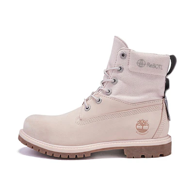 (W) Timberland 6 Inch PRM ReBOTL Fabric and Leather Wide-Fit Boot 'Pale Pink'