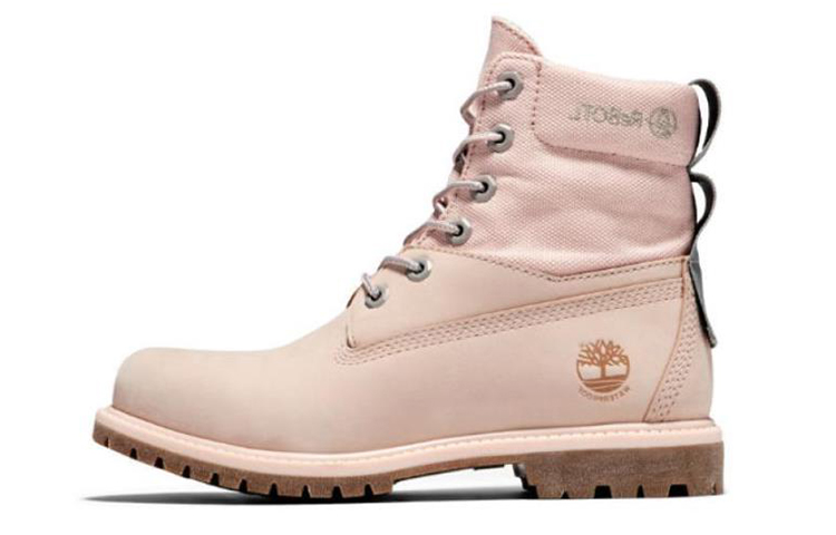 (Women) Timberland 6 Inch Premium ReBOTL Fabric and Leather Boot 'Pale Pink' A2FUB662