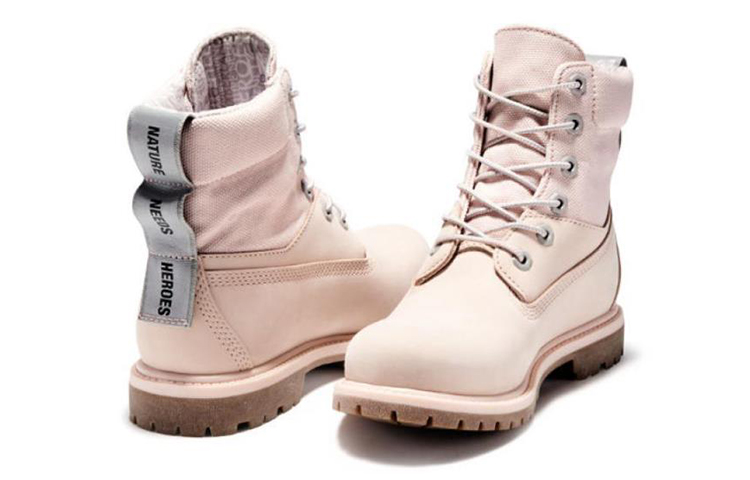 Lookbook (W) Bota Timberland 6 Inch Premium ReBOTL de Tela y Cuero 'Rosa Pálido' A2FUB662