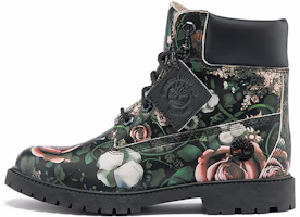 (Women) Timberland Heritage 6 Inch Waterproof Boots 'Black Floral Nubuck' A2M7GW (Women) Timberland Heritage 6 Inch Waterproof Boots 'Black Floral Nubuck' A2M7GW