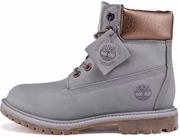 (Women) Timberland 6-Inch Premium Waterproof Boots 'Steeple Grey Waterbuck Gunmetal Metallic Collar' A1BK7 (Women) Timberland 6-Inch Premium Waterproof Boots 'Steeple Grey Waterbuck Gunmetal Metallic Collar' A1BK7