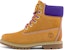 (W) But Timberland 6 Inci Heritage Cupsole Wide Fit But 'Wheat Nubuck dengan Ungu' A44KPW