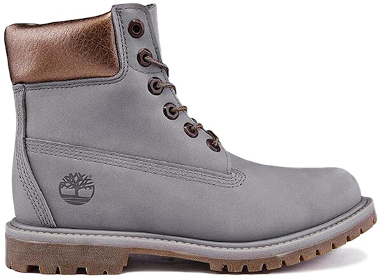 (Women) Timberland 6-Inch Premium Waterproof Boots 'Steeple Grey Waterbuck Gunmetal Metallic Collar' A1BK7 Order (Women) Timberland 6-Inch Premium Waterproof Boots 'Steeple Grey Waterbuck Gunmetal Metallic Collar' A1BK7