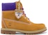 (W) But Timberland 6 Inci Heritage Cupsole Wide Fit But 'Wheat Nubuck dengan Ungu' A44KPW