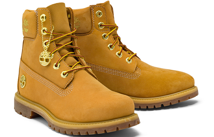 Shop (W) Botas Impermeables Timberland 6 Inch Premium 'Wheat Nubuck con Logo Dorado' A5TY7231