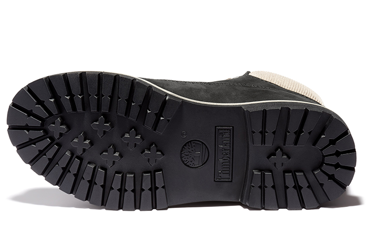 (W) Timberland 6 Inch PRM Waterproof Boots 'Black Nubuck with Beige Corduroy Collar' 圖 4